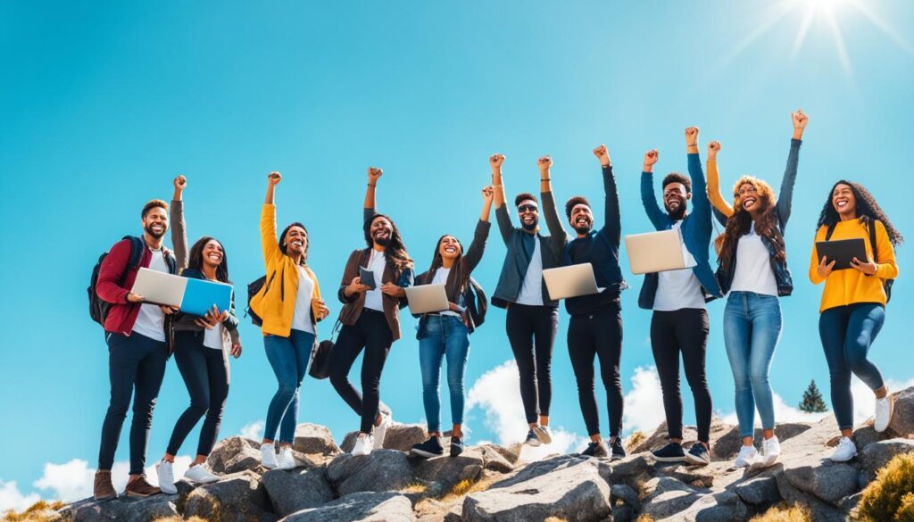 Alunos de Ruyter alcançando o sucesso